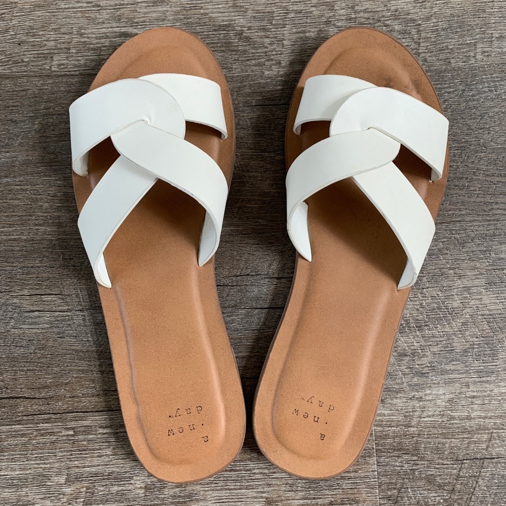 BUNDLE 3 FOR $15 A New Day White Sandals